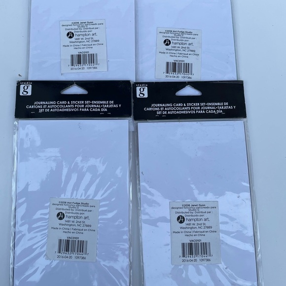 JOURNALING CARD & STICKER Set - 4 PACKS Planner Hampton Art - Picture 5 of 6